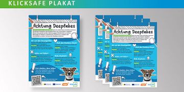 Plakat zum Thema Deepfakes