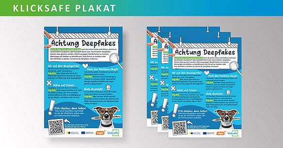 Plakat zum Thema Deepfakes