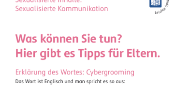 Erste Seite der Broschüre