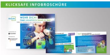 Titelbild von klicksafe Broschüre WEHR DICH! Gegen sexualisierte Gewalt im Netz